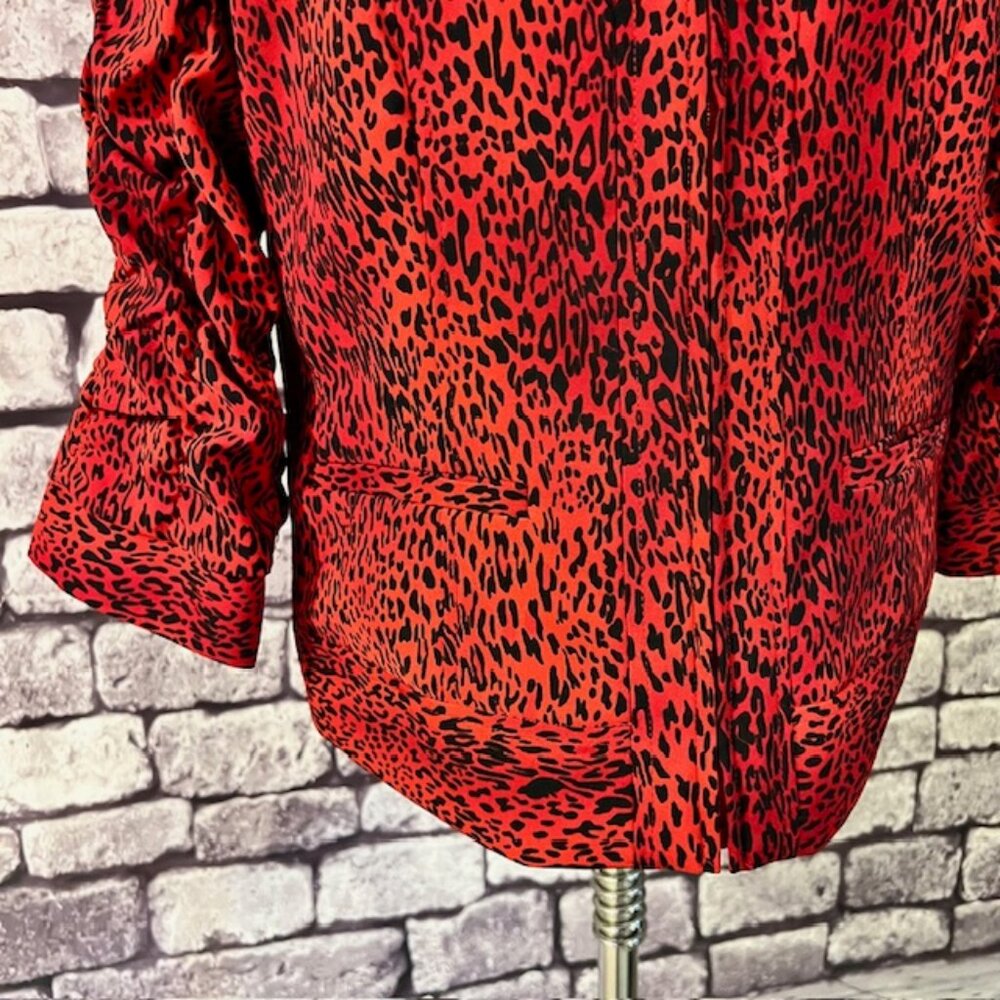 Patchington Red & Black Fully Lined 3/4 Sleeve Ja… - image 3